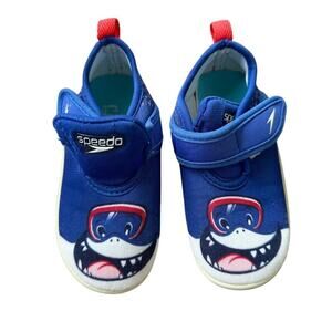 Speedo Kids Water Shoes Blue with Shark M (2-3 year)